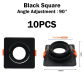 10pcs black square