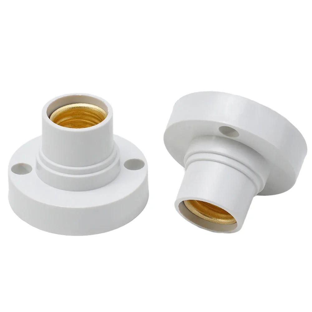Description Picture 4 of item10Pcs E14 Light Bulb Holder Base Fitting Screw Cap LED Light Socket White Lamp Fixing Adapter Converter 100-230V Lamp Base