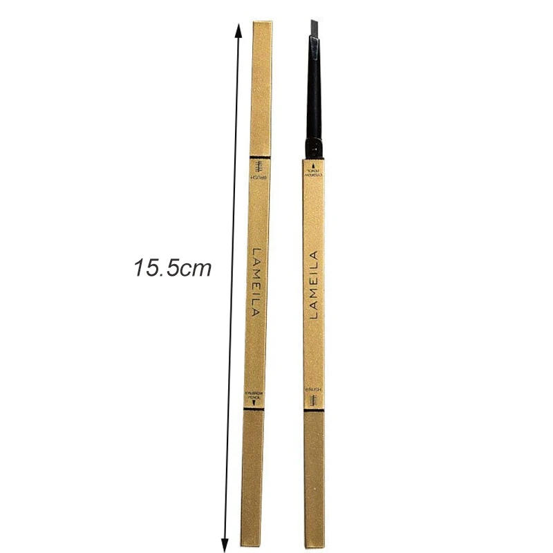 Description Picture 4 of item5 Color Waterproof Matte Eyebrow Pen Makeup Double Head Long Lasting Brown Non-Smudged Eye Brow Pencil Tint with Brush Cosmetics