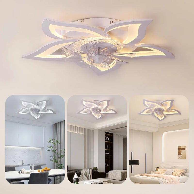 Description Picture 3 of itemIRALAN Ceiling Fan with Lights Remote Control,6 Speeds 3 Light Color Flush Mount Ceiling Fan for Kitchen Bedroom