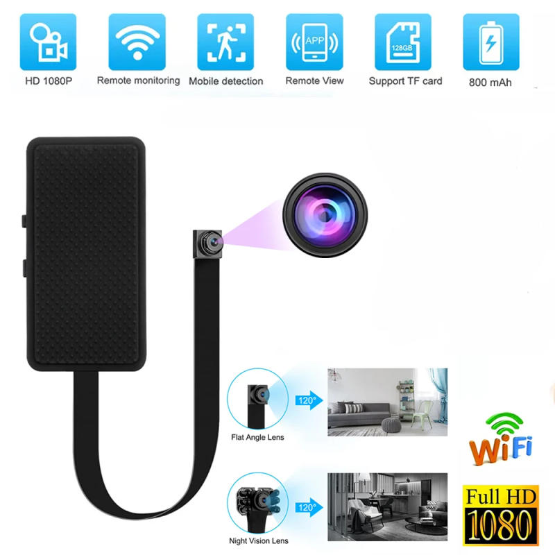 Description Picture 2 of itemWifi Camera DIY Portable Mini Camara Wifi 4K Micro Camcorder P2P Wireless Webcam Video Recorder Home Security Nanny Camera