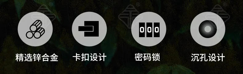 Description Picture 3 of itemZinc alloy code bolt indoor installation of the reverse door plug security anti-theft home accessories for the room or furniture