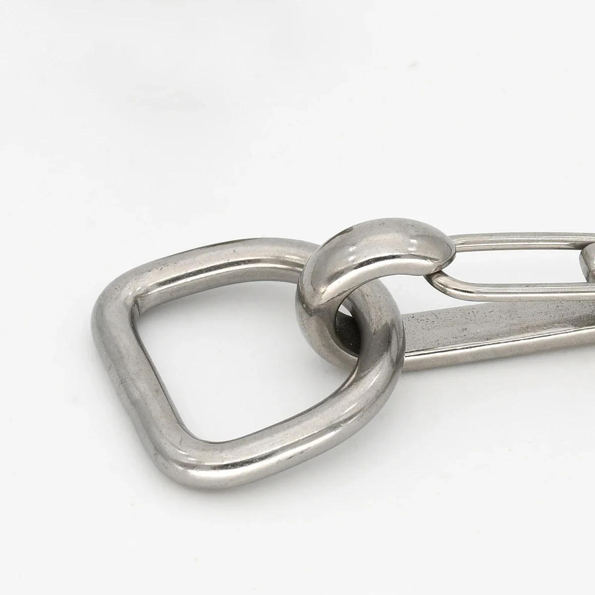 Description Picture 5 of itemStainless Steel Dee D Ring Buckle Clasp for Pet Dog Collar Backpack Leathercraft Purse Bag Strap Belt Webbing Garments Parts