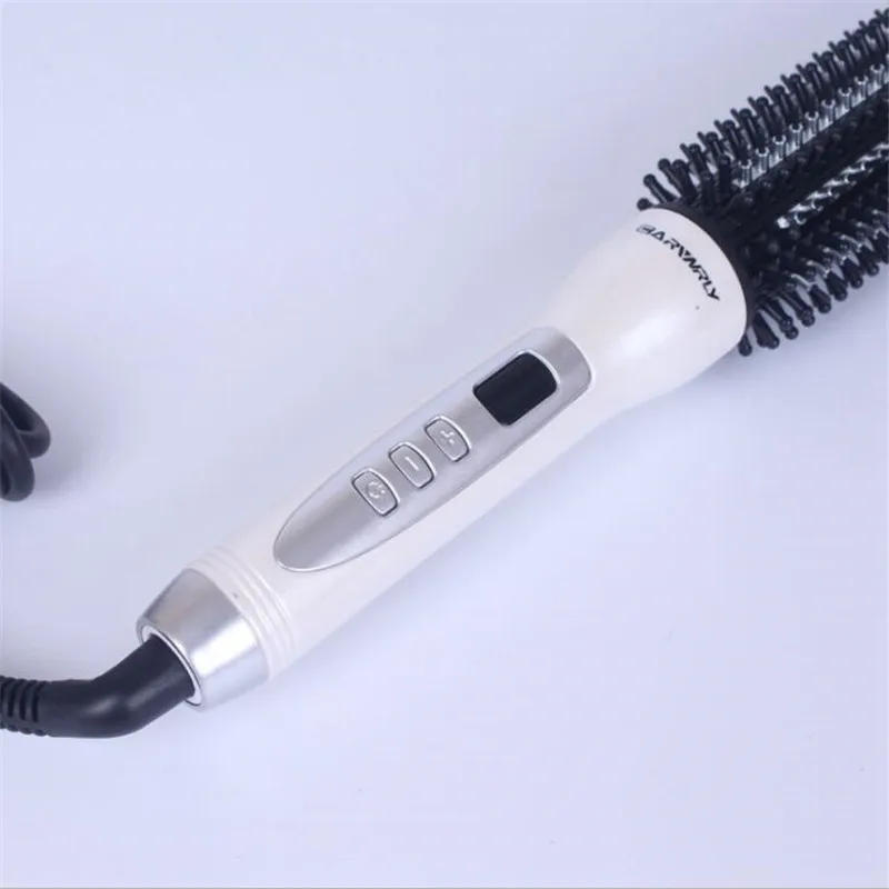 Description Picture 5 of itemElectric Hair Curling Brush Fast Heat Simply Curler Iron Wand Hairstyle Beachwave And Straightener Comb Salon Round Hairbrush