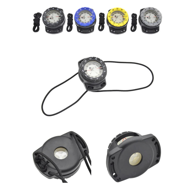 Description Picture 6 of item50m Portable Underwater Navigation Compass Waterproof Luminous Dial Wrist Strap Compass For Diving Camping