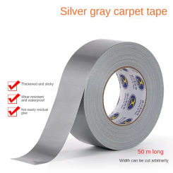 Super Sticky Cloth Duct Tape Carpet Floor Waterproof Tapes High Viscosity Silvery Grey Adhesive Tape DIY Home Decoration 10meter