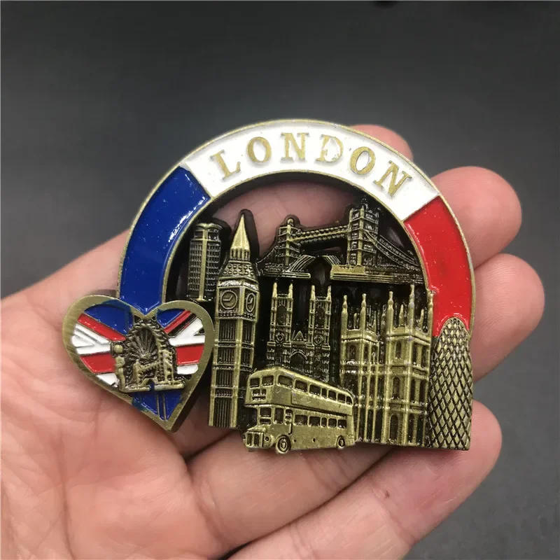 Description Picture 6 of itemUnited Kingdom Italy Rome Notre Dame De Paris France United States Qatar Metal Magnetic Fridge Magnet Pizza Leaning Tower магнит