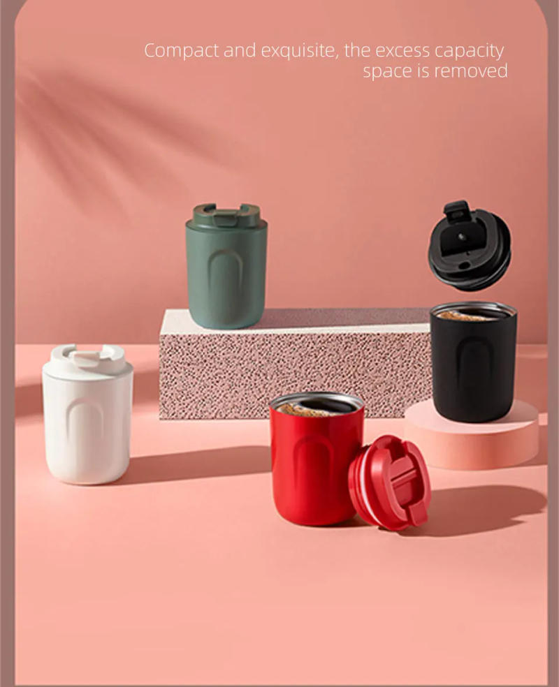 Description Picture 3 of itemCoffee Mug with Lid Cup Thermal Mini Thermos Water Bottle Stainles Steel Vacuum Flasks Insulated Tumblers Leakproof Drinkware