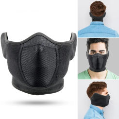 Neck Warm Scarf Windproof Ear Mask Ski Riding Mask Sports Ski Hiking Warm Half Mask For Men And Women Winter Outdoor Sports