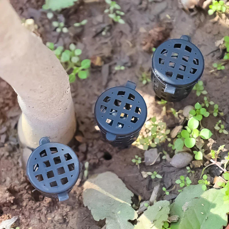 Description Picture 6 of item100/20Pcs Plant Fertilizer Baskets Dome Case Plastic Automatic Nursery Pots With Lid Plant Bug Portable Bonsai Cover Box Tools