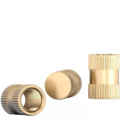B-type Blind Hole Single-pass Inlay Copper Embedded Parts Brass Insert Knurled Nut Injection Copper M3-M8