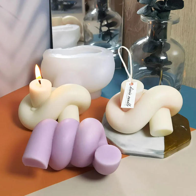 Description Picture 4 of itemFor Fun DIY Wool Ball Knots Scented Candle Silicone Mold Handmade Casting Candle Soap Making Wax Mold Handcraft Home Decoration