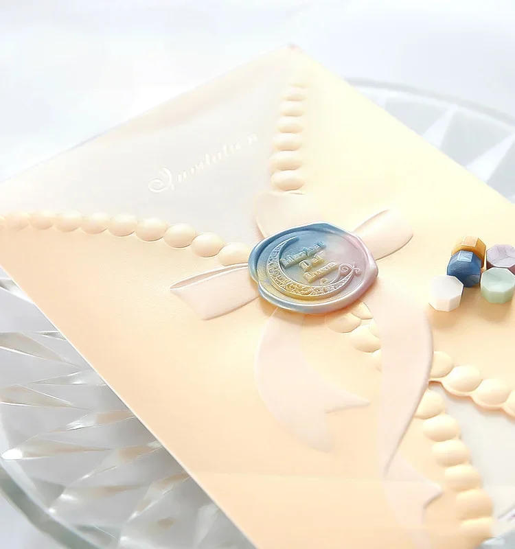 Description Picture 6 of item200 Pcs Wax Print Beads Wax Seal for Stamps Wax Lacquer for Seals Retro Sealing Gold Wedding Birthday Lacre for Card Making