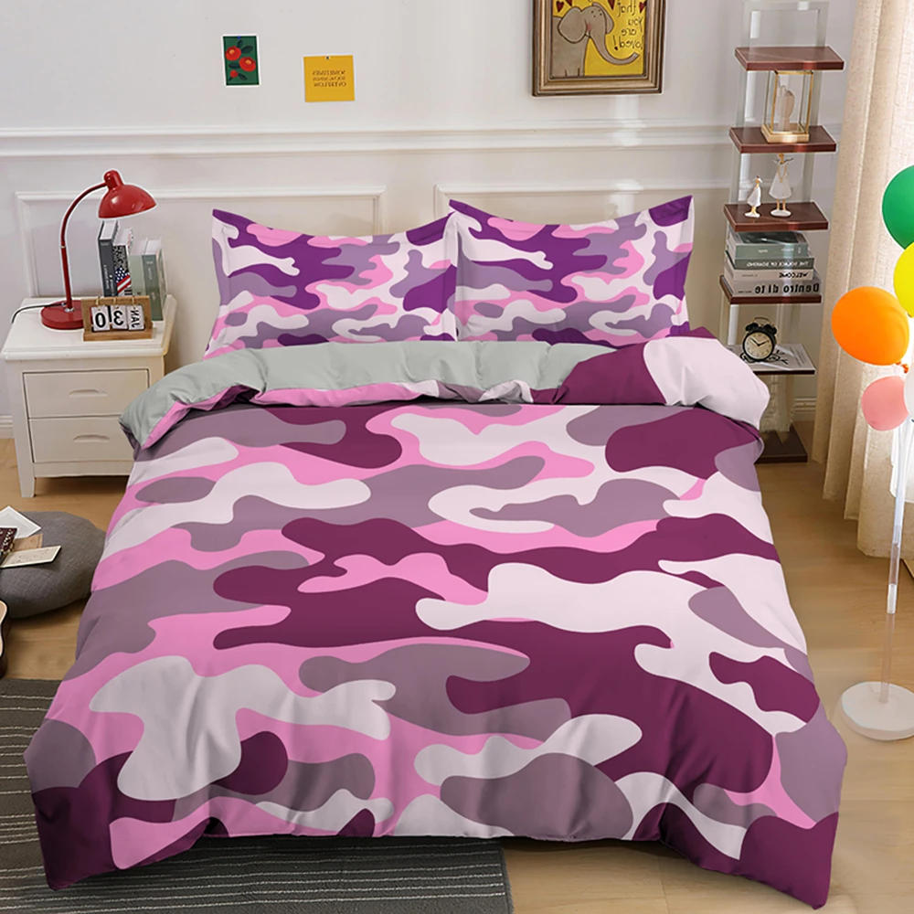 Description Picture 5 of itemHome Textile Cool Boy Girl Kid Adult Duver Cover Set Camouflage Bedding Sets King Queen Twin Comforter Covers With Pillowcase