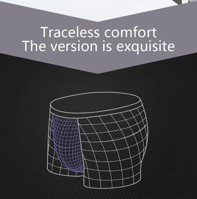 Description Picture 4 of item5PCS Wholesale One Size Men's Underwear Men's Mid Rise Plus Size Sports Seamless Comfortable Breathable Teen Boxer Briefs