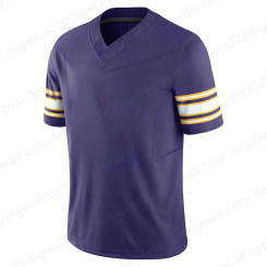 Custom 2024/25 Stitched Letters And Numbers Vikings Purple White Justin Training Jersey Rugby Uniform for Adult&Kid