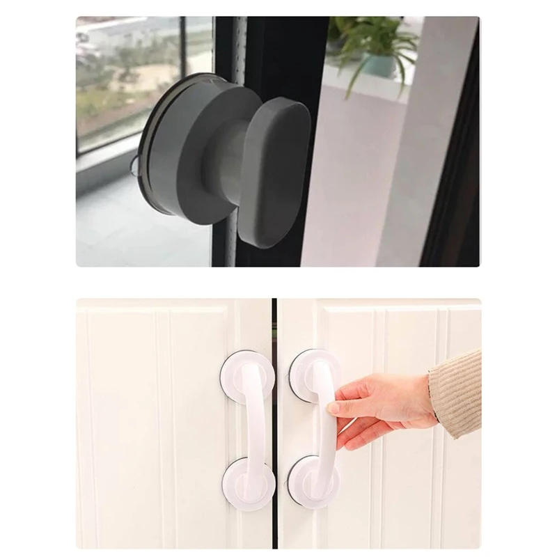 Description Picture 3 of itemPunch-Free Suction Cup Handle Refrigerator Drawer Sliding Door Glass Window Bathroom Armrest