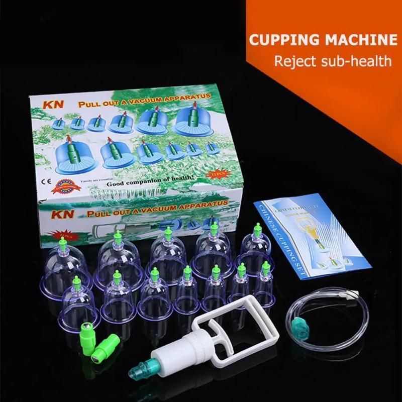 Description Picture 6 of item12pcs Chinese Health Care  Vacuum Body Cupping Therapy Cups Massage Set Personal Health Care Accessaries Supplies Tools