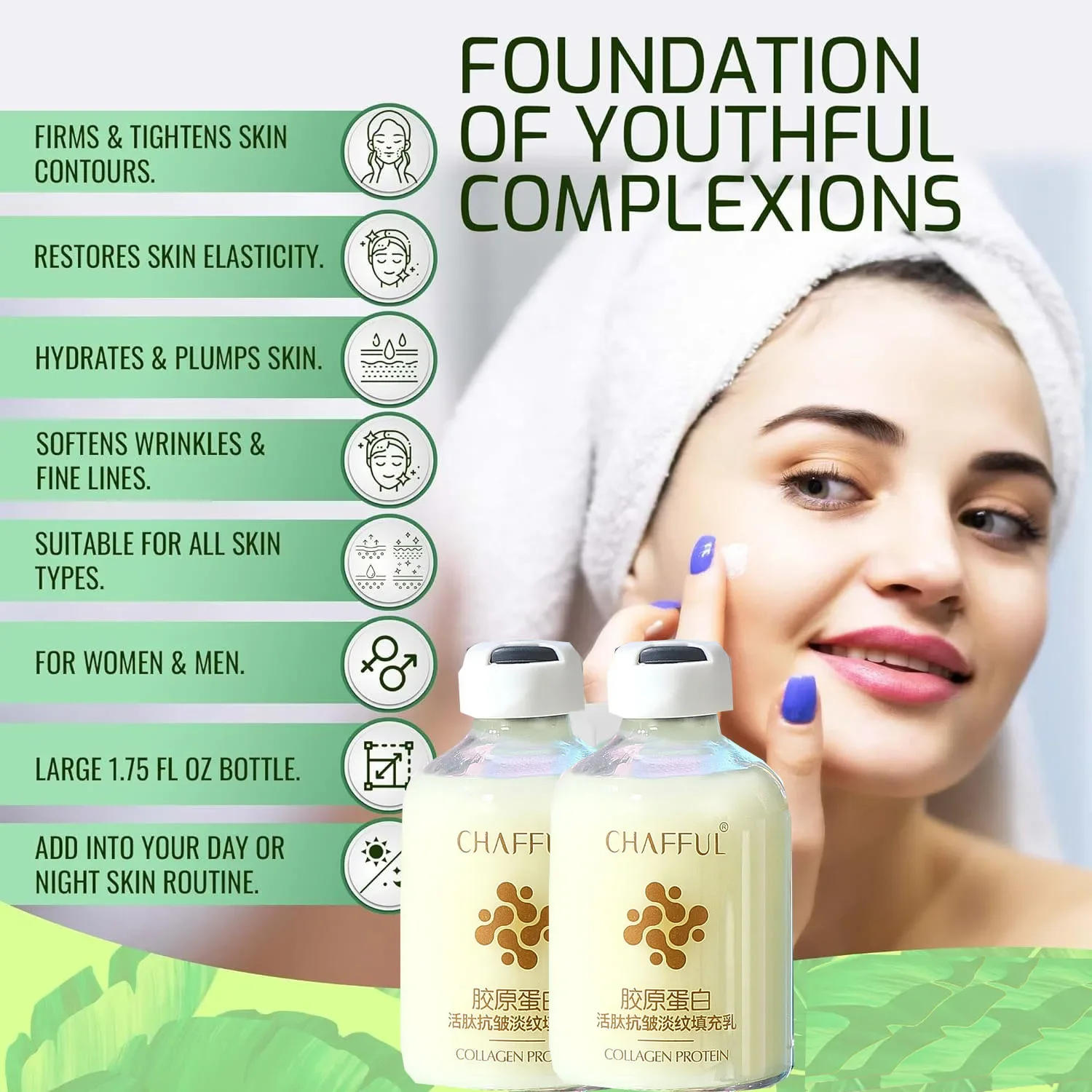 Description Picture 4 of itemCollagen Face Serum skincare Facial Essence Liquid Firming Moisturizing Nourishing Facial Serum Skin Care
