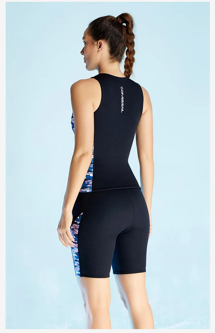 Description Picture 6 of itemDIVE&SAIL2MM Diving Suit Split Body Warm Diving Suit Vest Female Surfing Swimming Jellyfish Cold Diving Pants