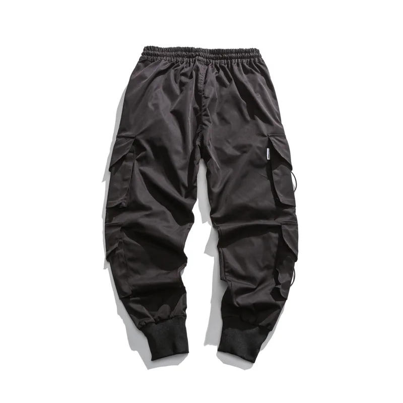 Description Picture 5 of itemHKSH Functional Style Leggings Men's Tide Spring Autumn New Loose Fashion Ins Hip Hop Plush Thickened Cargo Pants Dark HK0540