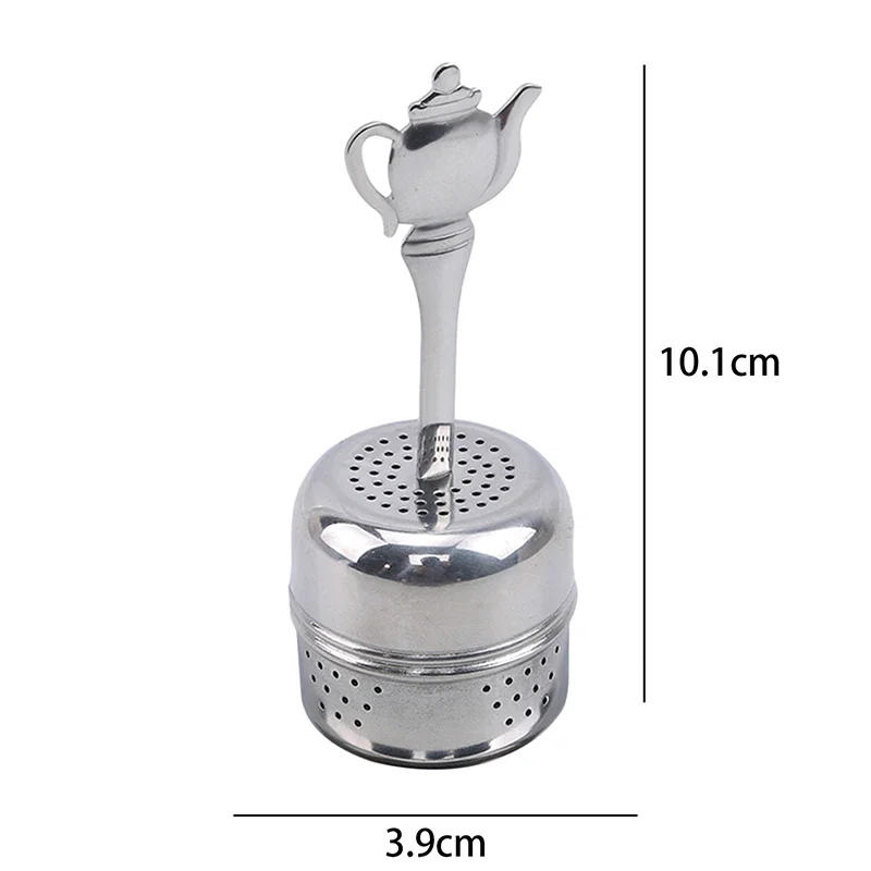 Description Picture 2 of item304 Stainless Steel Tea Filter Infusers Sphere Mesh Strainers for Loose Tea Leaf Spice Teapot Handle Tea Infusers Kitchen Gadget