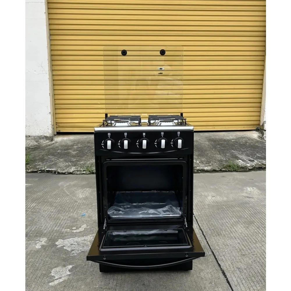 Description Picture 3 of itemFour Burnesr Gas Strove, Stainless Steel Countertop Equipment with Oven, Manual Ignition Commercial Restaurant Domestic  Gas Hob