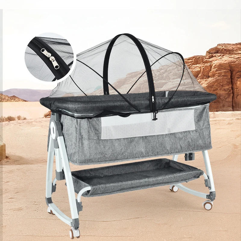 Description Picture 2 of itemMosquito Net for Baby Bed Four Seasons Universal Newborn Baby Removable Portable Ventilate Foldable Encrypted Crib Protectors