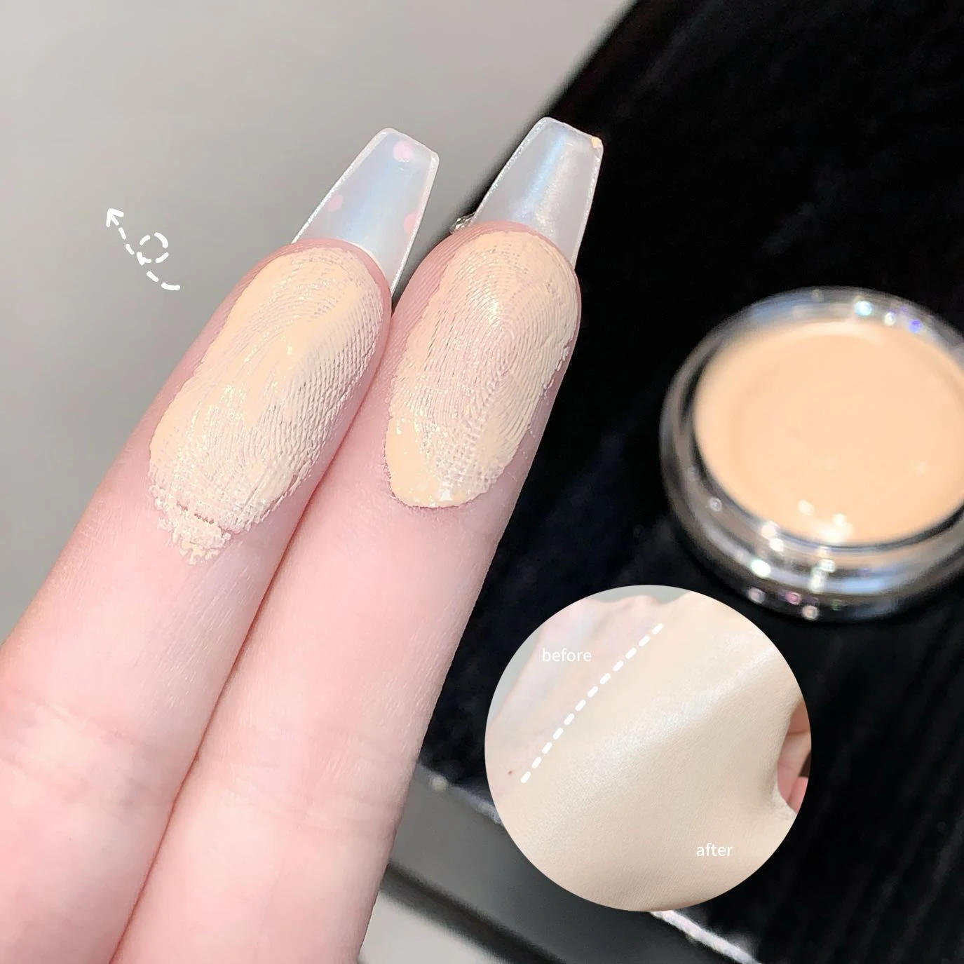 Description Picture 4 of itemSkin Tint Cream Foundation Long-Lasting Hydrating Waterproof Full Coverage Concealer Cover Acne Makeup Base Even Skin Tone