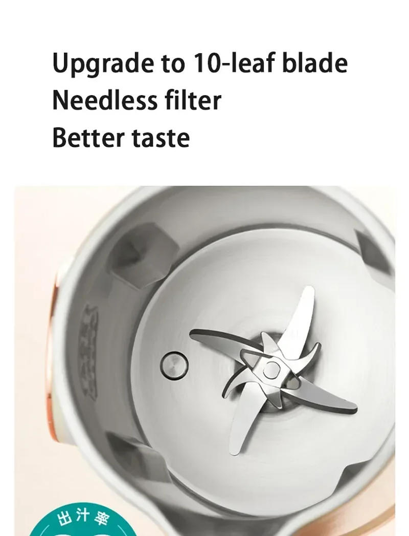 Description Picture 4 of itemElectric Soy Milk Machine 10-leaf Blade Breakfast Machine 1500ml Juicer Blender Mixer Soybean Milk Maker Wall Breaking Machine