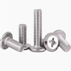Chamfered cross large flat head 304 stainless steel screw round head bevel furniture connecting bolt M2-M5