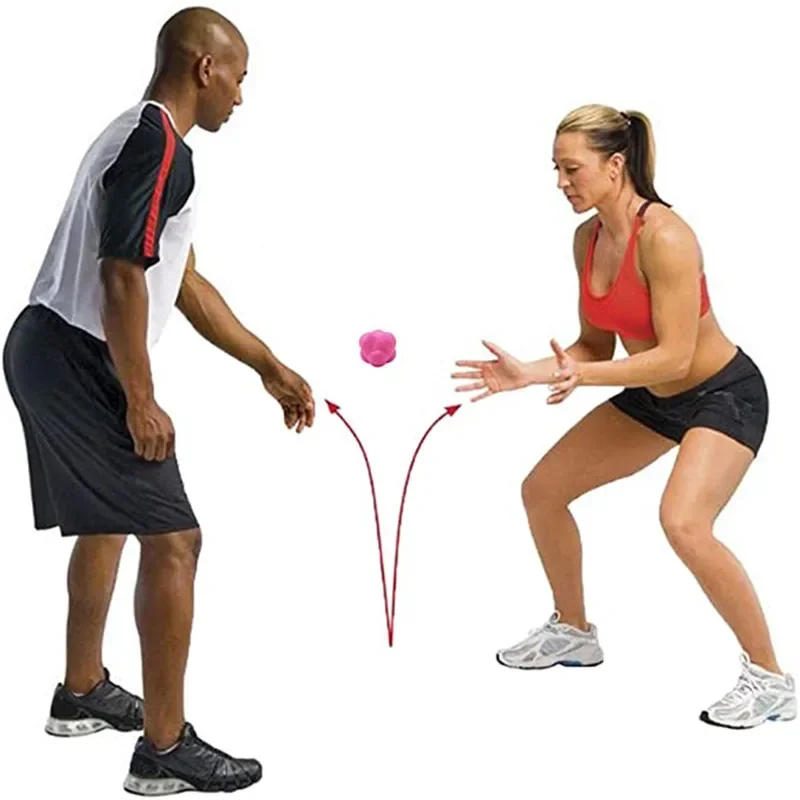 Description Picture 6 of itemHexagon Reaction Ball Professional Speed Agility Coordination Reflex Workout Fitness Training TPR Ball For Child Adult 7cm