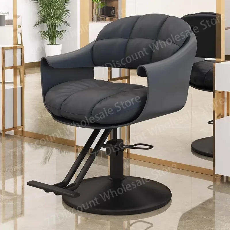 Description Picture 4 of itemProfessional White Barber Chair Beauty Salon Cosmetic Swivel Tattoo  Manicure Hairdressing Sedia Barbiere Furniture HD50BC