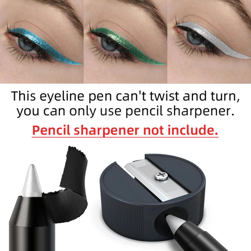 Description Picture 3 of item10-color 1pc colorful eyeliner pen,high pigmented waterproof  pearly shimmer metallic smokey punk gothic style eyeliner makeup