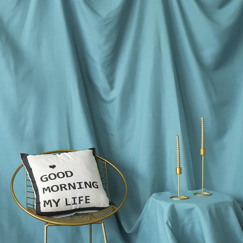 Description Picture 6 of item4*2.4M Photography Backdrop Polyester White Black Solid Color Photo Studio Background Thicken Backdrops Cloth for Tiktok Live