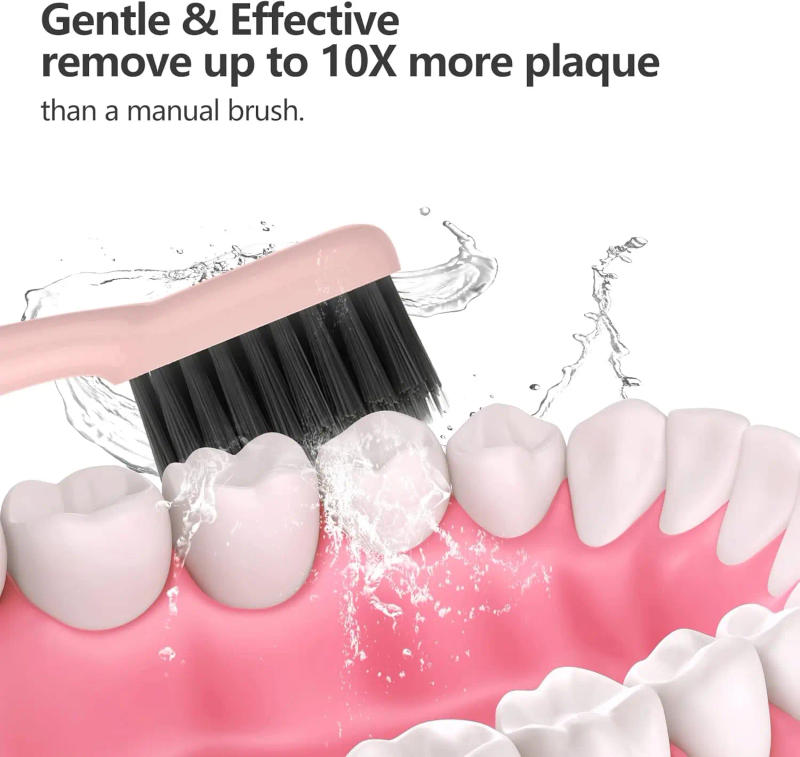 Description Picture 6 of itemReplacement Brush Heads for Original Burst and Pro Sonic Electric Toothbrush Soft Charcoal Bristles Refill Remove Plaque