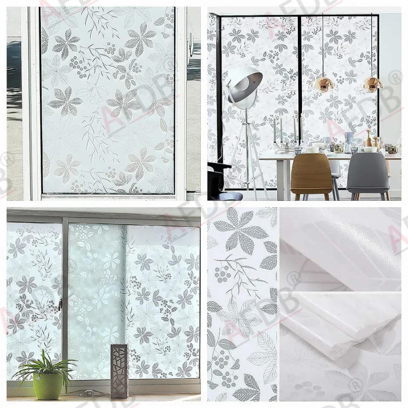 Description Picture 5 of itemWindow Film Privacy, Stained Glass Film, Frosted Opaque Glass Clings, Sun Blocking Vinyl Window Stickers for Door Home Office