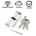 Door Lock Cylinder Aluminum Thumb Turn Cylinder Door Lock UPVC Anti Pick 35/35 With 3 Keys Security Furniture Locks Keys