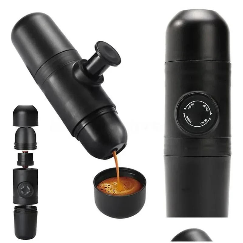 Description Picture 2 of itemHand Pressure Manual Mini Espresso Capsule Coffee Machine Cup Portable Espresso Mini Coffee Maker For Travel