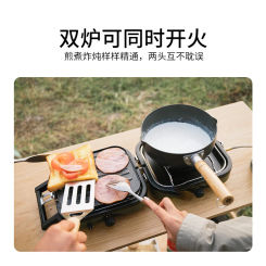 Double Firepower Folding Gas Stove Outdoor Portable Picnic Equipment Camping Cooker Stove