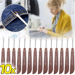 Steel Thread Cutter Plastic Wooden Handle Seam Ripper Stitch Removal Knife Needle Art Sewing Tool DIY Sewing Accessories 1/10Pcs