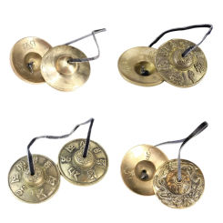 Tibetan Tingsha Cymbal Tibetan Buddhist Meditation Yoga Bells Chimes Percussion Instrument Meditation Yoga Relaxation G99D