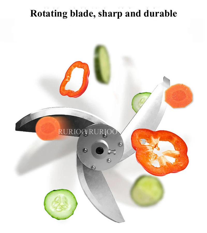 Description Picture 6 of itemElectric Vegetable Cutting Machine For Restaurant Hotel Kitchen Stainless Steel Food Chopping Machine Fruit Shred Machine