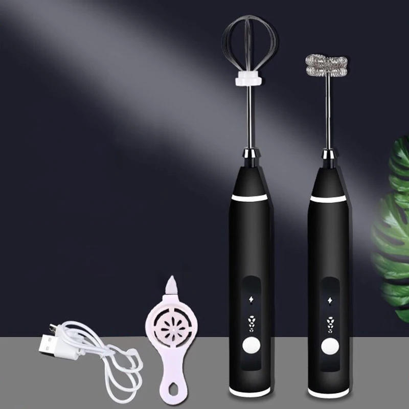 Description Picture 4 of itemHandheld Electric Milk Frothers USB Rechargeable Portable Blender Foamer  Coffee Cappuccino Cream High Speeds Whisk Mixer