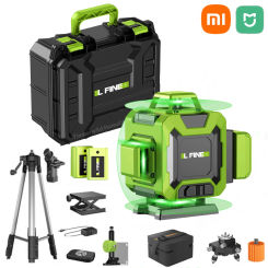 Xiaomi Lfine 4D 16 Lines 360°Self-leveling Laser Levels With Tripod Suitcase Horizontal Vertical Professional Laser Level Tool