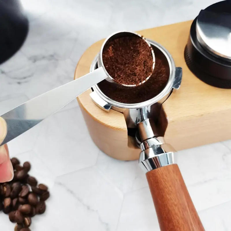 Description Picture 5 of itemEspresso Scoop With Tamper 2 In 1 Coffee Spoon With Powder Hammer Tamping Stainless Steel Ground Coffee Tablespoon For K Cups