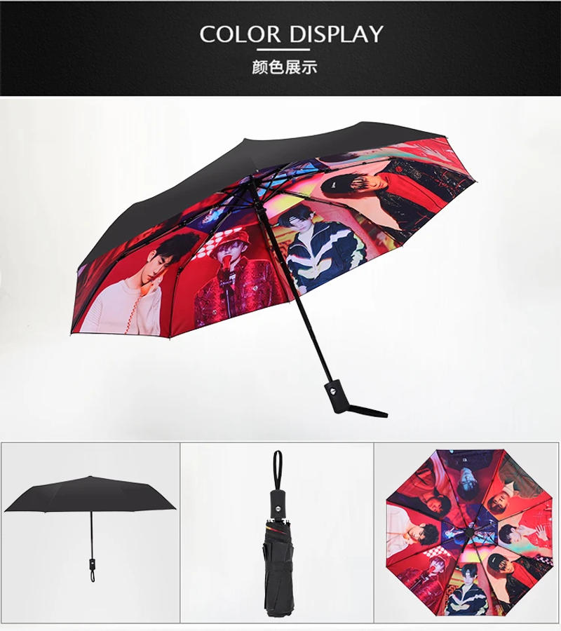 Description Picture 5 of itemThe Untamed Wei Wuxian Lan Wangji Xiao Zhan and Wang Yibo Custom Umbrellas Mo Dao Zu Shi Cosplay Automatic folding umbrella