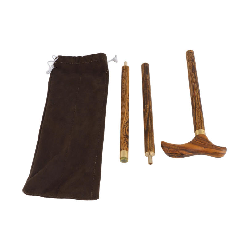 Description Picture 6 of itemElderly Walking Cane Wooden Walking Cane Professional Folding Walking Stick Ebony Wooden Cane with T Handle for Elderly Mobility