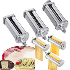 Pasta Roller Maker Attachment Machine Fettucine Spaghetti For Kitchenaid Accessories Noodle Stainless Speed KA Stand Mixer Tools