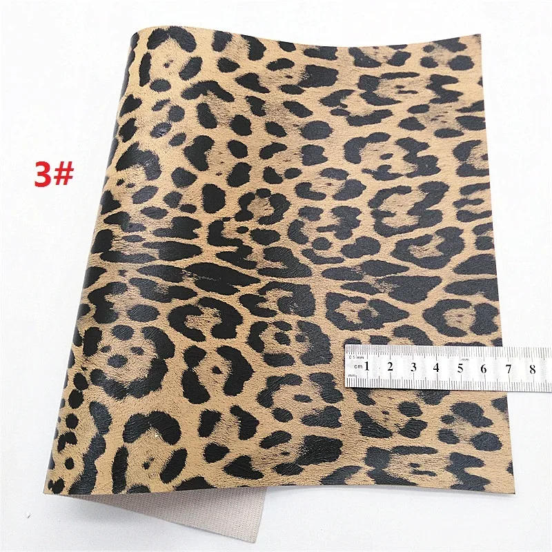 Description Picture 5 of itemLeopard Printed Synthetic Leather Sheets Immitation Fur Fabric with Printed Leopard Dots Pattern Glitter For DIY 21x29CM Y331